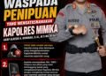 Baru Sehari Menjabat, Kapolres Mimika AKBP Alredo A. Rumbiak Jadi Sasaran Pencatutan Nama untuk Modus Penipuan