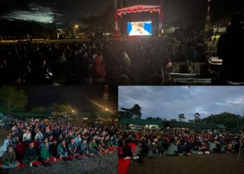 Dari Ufuk Timur Indonesia, Yonif 754/ENK Sukses Satukan Hampir 1.000 Warga Lewat Nobar Piala Dunia