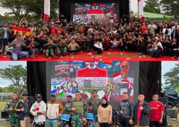 Sukses Gelar Nobar Kebangsaan Final Piala Dunia, Warga Timika Sampaikan Terima Kasih kepada Yonif 754/ENK