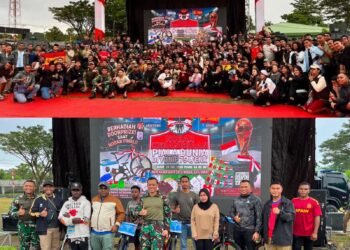 Sukses Gelar Nobar Kebangsaan Final Piala Dunia, Warga Timika Sampaikan Terima Kasih kepada Yonif 754/ENK