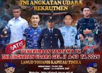 Peluang Lolos Lebih Besar, Lanud Yohanis Kapiyau Sosialisasikan Perubahan Rekrutmen TNI AU 2026