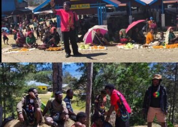 Bagi Sembako ke Masyarakat, Kepala Suku Abelom Kogoya Ajak Warga Jauhi OPM