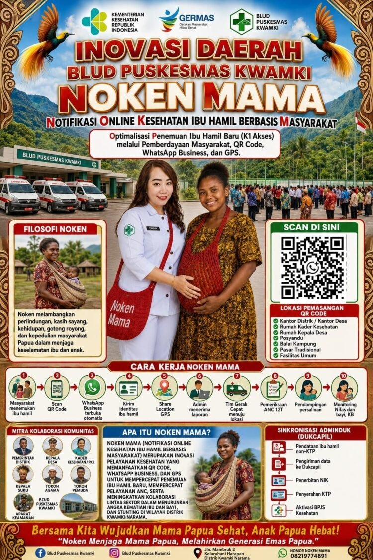 Inovasi “Noken Mama” BLUD Puskesmas Kwamki Narama, Jemput Ibu Hamil di Tengah Dampak Konflik