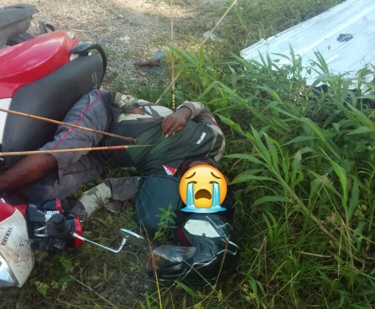 Foto Pria Tewas dengan Empat Anak Panah Gegerkan Timika, Polisi Masih Telusuri Kebenarannya