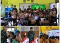 Semarak Hari Anak Nasional, Yonif 754/ENK Kostrad Tanamkan Cinta Tanah Air kepada Siswa SD YPPK Muare