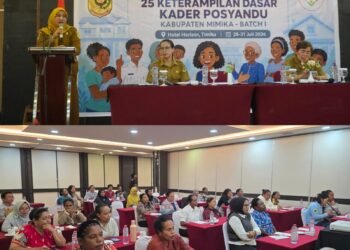 Dinkes Mimika Tingkatkan Kompetensi Kader melalui Pelatihan 25 Keterampilan Dasar Posyandu