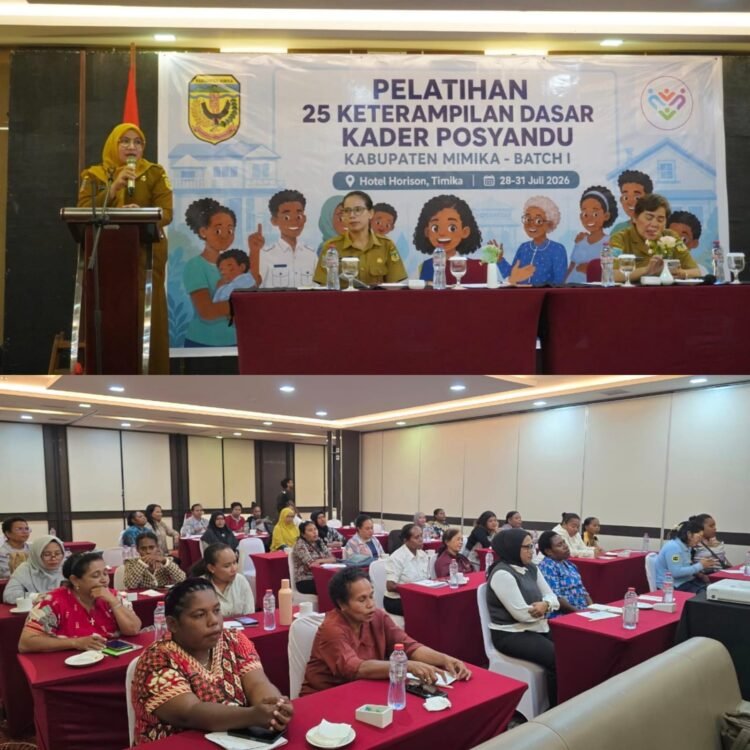 Dinkes Mimika Tingkatkan Kompetensi Kader melalui Pelatihan 25 Keterampilan Dasar Posyandu
