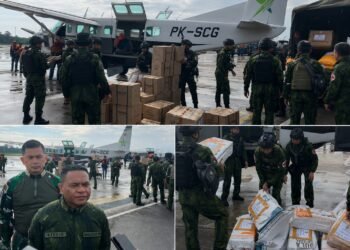Koops TNI Habema Kirim Bantuan Kemanusiaan ke Tiga Distrik di Kabupaten Puncak