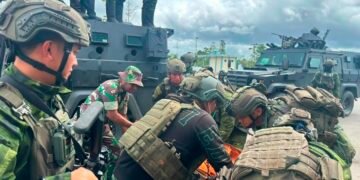 Koops TNI Habema Evakuasi Jenazah Korban Penembakan OPM di Yahukimo, Ditemukan di Dasar Longsoran Sedalam 50 Meter