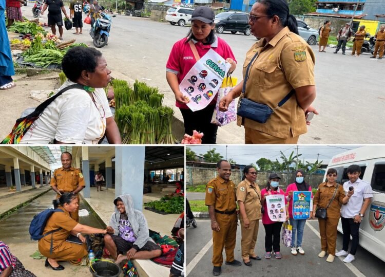 Kampanye GERMAS dan PHBS Terus Digencarkan, Kelurahan Pasar Sentral Dukung Budaya Hidup Sehat di Timika