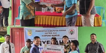 Penyerahan BLT Dana Desa Tahap I di Kampung Wandud Distrik Jila, Warga Terima Rp1,8 Juta per Keluarga