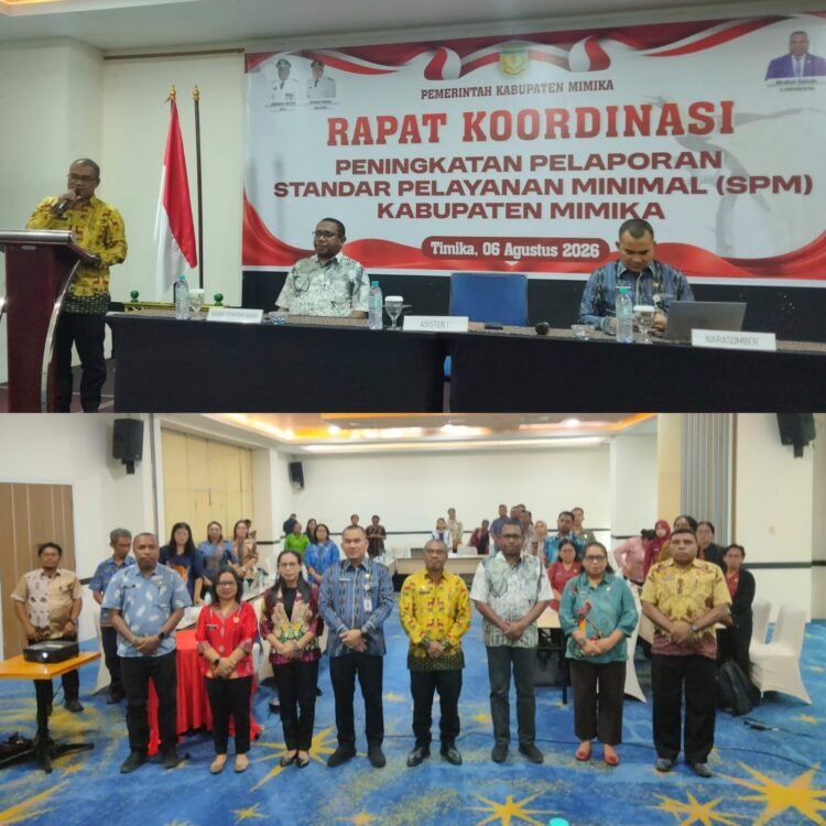 Pemkab Mimika Perkuat Pelayanan Dasar, Targetkan Penerapan SPM Semakin Optimal