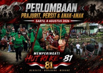 Meriahkan HUT RI ke-81, Yonif 754/ENK Gelar Beragam Lomba, Perkuat Jiwa Korsa dan Nasionalisme