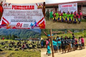 Semarak HUT RI ke-81, Distrik Jila Gelar  Lomba Voli dan Futsal Putra-Putri