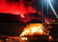 Diduga Kecewa Dana Desa Dipotong, Ratusan Warga Bakar Sejumlah Kantor Pemerintah di Puncak
