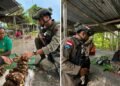 Patroli Dialogis Satgas Damai Cartenz Hadir di Tengah Aktivitas Warga Nabire