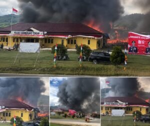 15 Barak Polisi di Lingkungan Polres Mamberamo Tengah Ludes Terbakar, Korban Jiwa Nihil