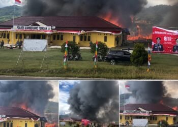 15 Barak Polisi di Lingkungan Polres Mamberamo Tengah Ludes Terbakar, Korban Jiwa Nihil