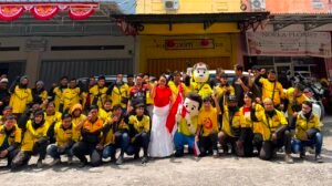 Konvoi Mobil dan Motor Meriahkan HUT ke-81 RI, Maxim Timika Berikan Layanan Gratis