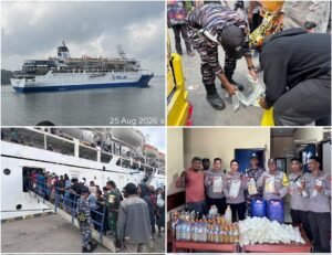 Razia KM Leuser di Pomako, Polisi Temukan 288 Liter Miras Lokal