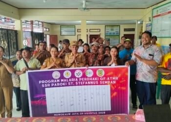 PERDHAKI dan SSR St. Stefanus Sempan Deklarasikan Mawokauw Jaya Bebas Malaria