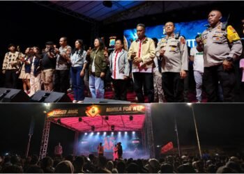 Konser Amal Mimika for NTT, Kapolres Ajak Warga Timika Berbagi Kasih