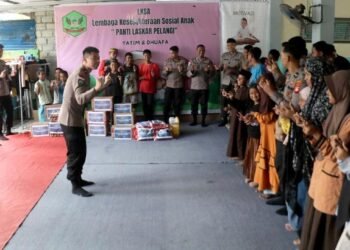 Satgas ODC Salurkan Bantuan dan Terapi Bermain untuk Anak Panti Laskar Pelangi Timika