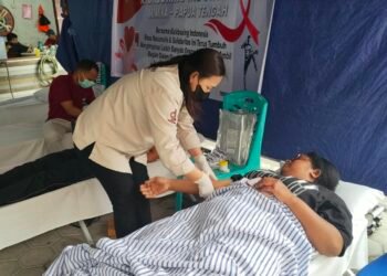 KBI Mimika Gelar Donor Darah, Lebih dari 40 Kantong Terkumpul