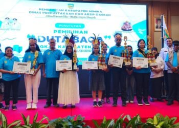 Pemilihan Duta Baca Mimika 2026 Resmi Ditutup, Sherina Anggie Esterlyta Jadi Juara
