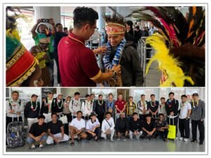 Tim Futsal Mimika FC Disambut Meriah di bandara, Siap TC dan Launching Jelang Liga Futsal Profesional
