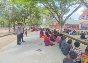 Sat Binmas Polres Mimika Ajak Jemaat KINGMI Sinai SP II Bersama Jaga Kamtibmas