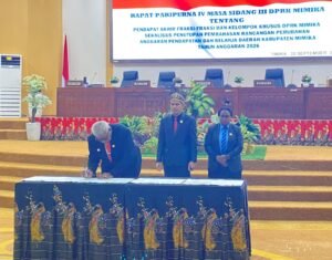 DPRK Mimika Setujui APBD Perubahan 2026 Rp6,16 Triliun, Serapan Anggaran Jadi Sorotan