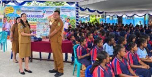 Dinkes Mimika Gencarkan PHBS dan Aksi Bergizi, Sasar Pelajar SMP Negeri 1 Mimika Timur