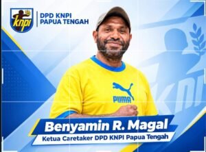 Benyamin R. Magal Resmi Ditunjuk Sebagai Ketua Caretaker DPD KNPI Provinsi Papua Tengah