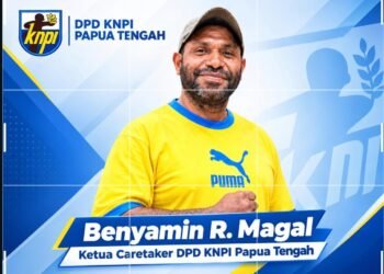 Benyamin R. Magal Resmi Ditunjuk Sebagai Ketua Caretaker DPD KNPI Provinsi Papua Tengah