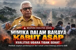 Bahaya Kabut Asap Mengancam, Bupati Mimika Siapkan Sekolah Belajar dari Rumah