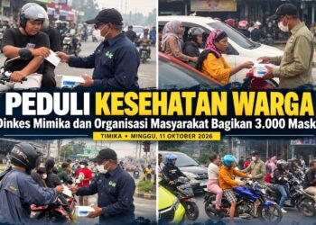 Lindungi Warga dari Bahaya Asap, Dinkes Mimika Bagikan 30.000