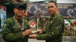 HUT ke-7 Kogabwilhan III, Danyonif 754/ENK Raih Juara I Lomba Menembak Pistol Executive