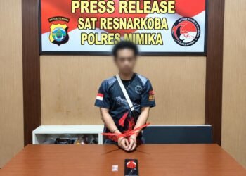 Lagi, Polisi Amankan Terduga Pelaku Kasus Sabu di Timika