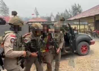 Satgas Damai Cartenz Tangkap DPO Kasus Pembakaran Camp PT Unggul di Puncak