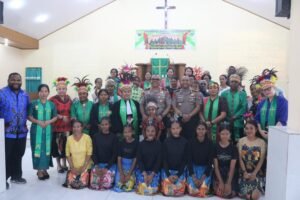 Kapolda Papua Tengah Ajak Jemaat Jaga Toleransi dan Cegah Narkoba Lewat Program Minggu Kasih