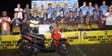 SMPN 1 Nabire Barat Juara Kapolda Cup I 2026, Taklukkan SMPN 5 Nabire 1-0
