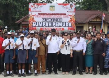 Sumpah Pemuda di Mimika Barat Jauh, Rettob Tegaskan Pembangunan Harus Merata hingga Kampung